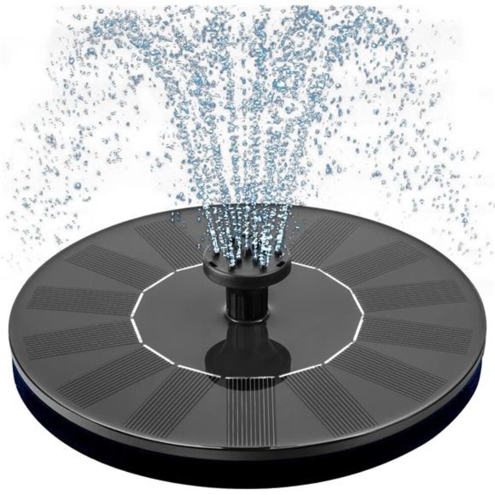Solar Bird Bath Fountain Pump, Solar Fountain with 6 Nozzle